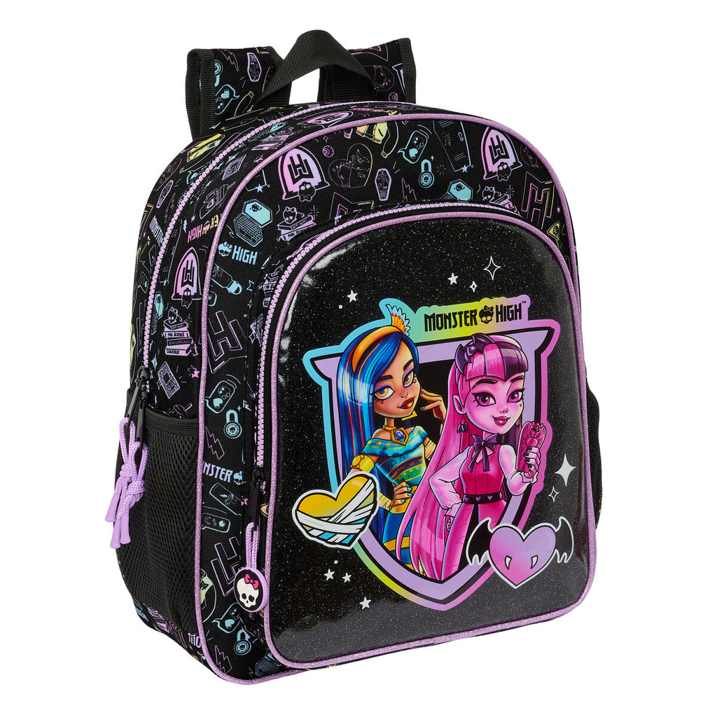 Kinderrucksack Monster High Schwarz 32 X 38 X 12 cm