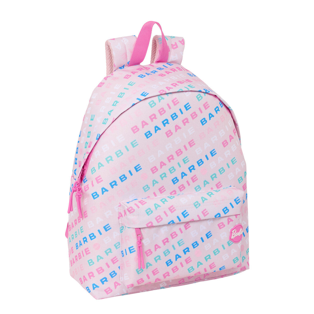 Schulrucksack Barbie Logomania Hellrosa 33 x 42 x 15 cm