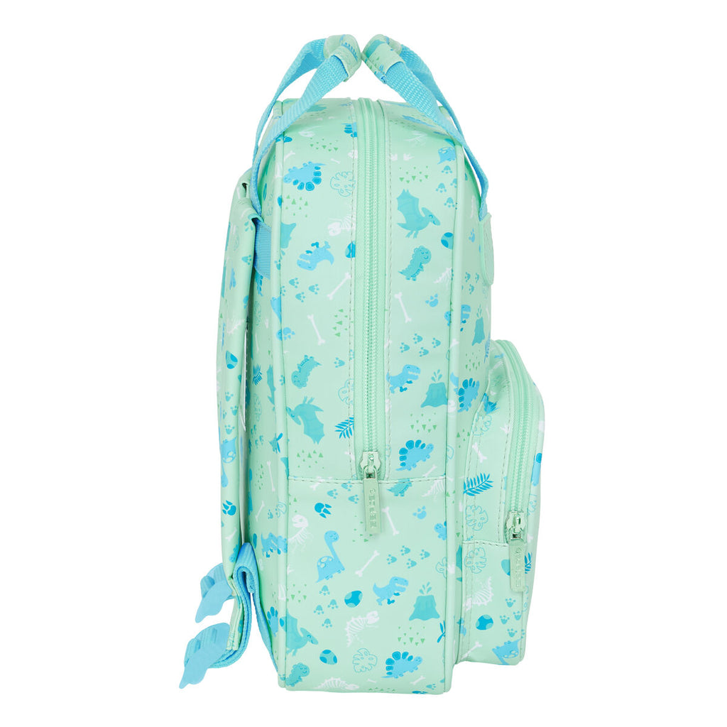 Kinderrucksack Safta Dino grün 20 x 28 x 8 cm