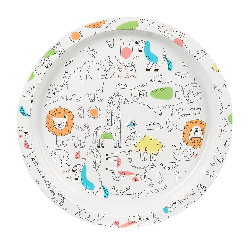 Kinder Geschirrset Safta Zoo Polyester 26 x 26 x 9 cm