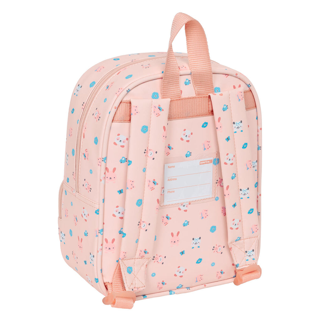 Kinderrucksack Safta Jirafa Koralle 22 x 27 x 10 cm