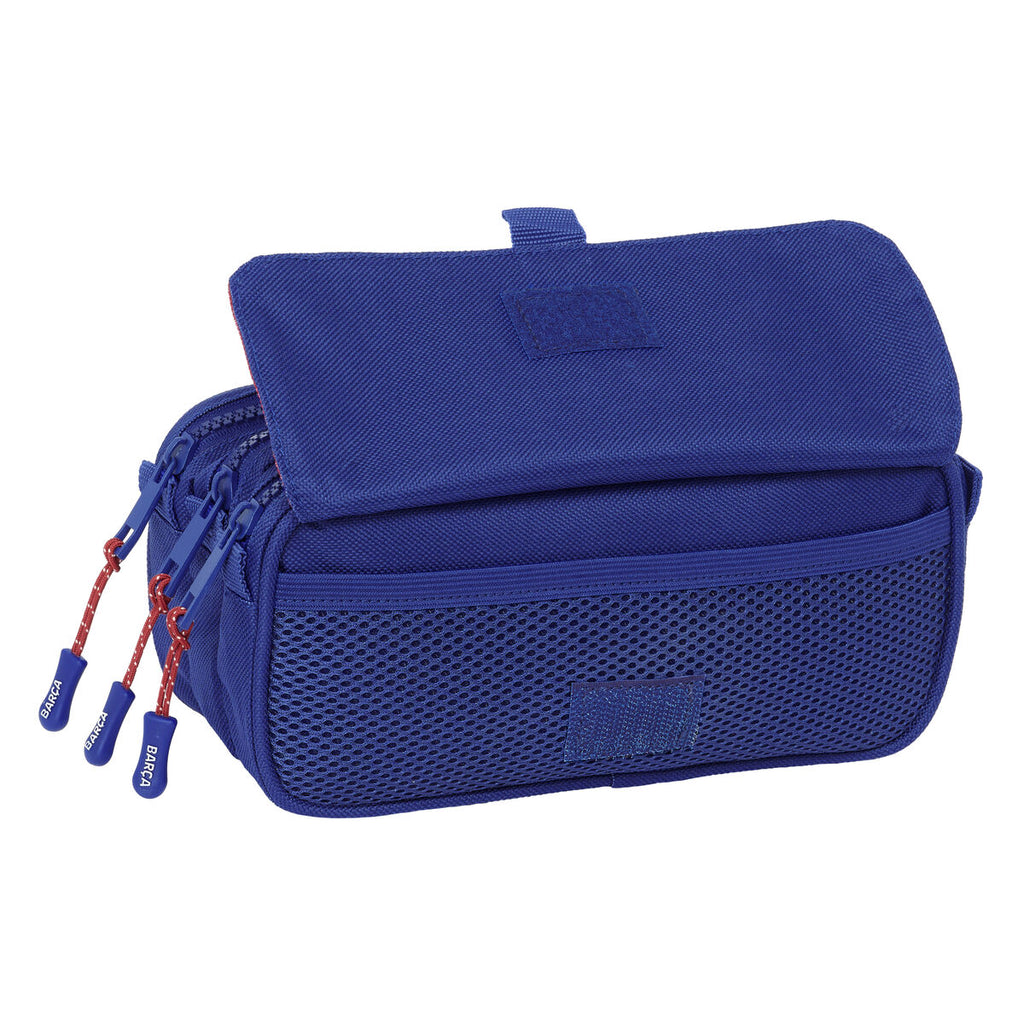 Dreifaches Mehrzweck-Etui F.C. Barcelona 24/25 Granatrot Marineblau 21,5 x 10 x 8 cm