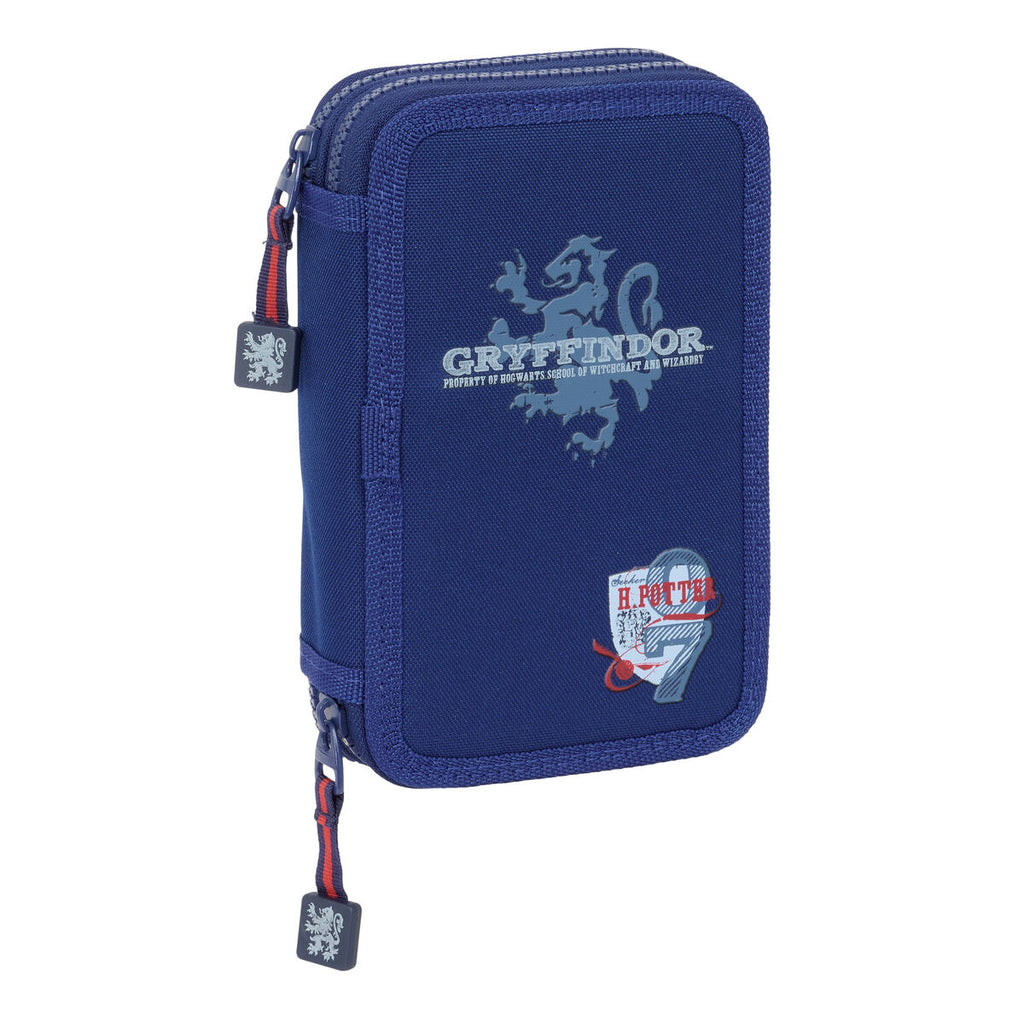 Doppel-Federtasche Harry Potter Captain Marineblau 12.5 x 19.5 x 4 cm Doppel-Federtasche 29 Stücke