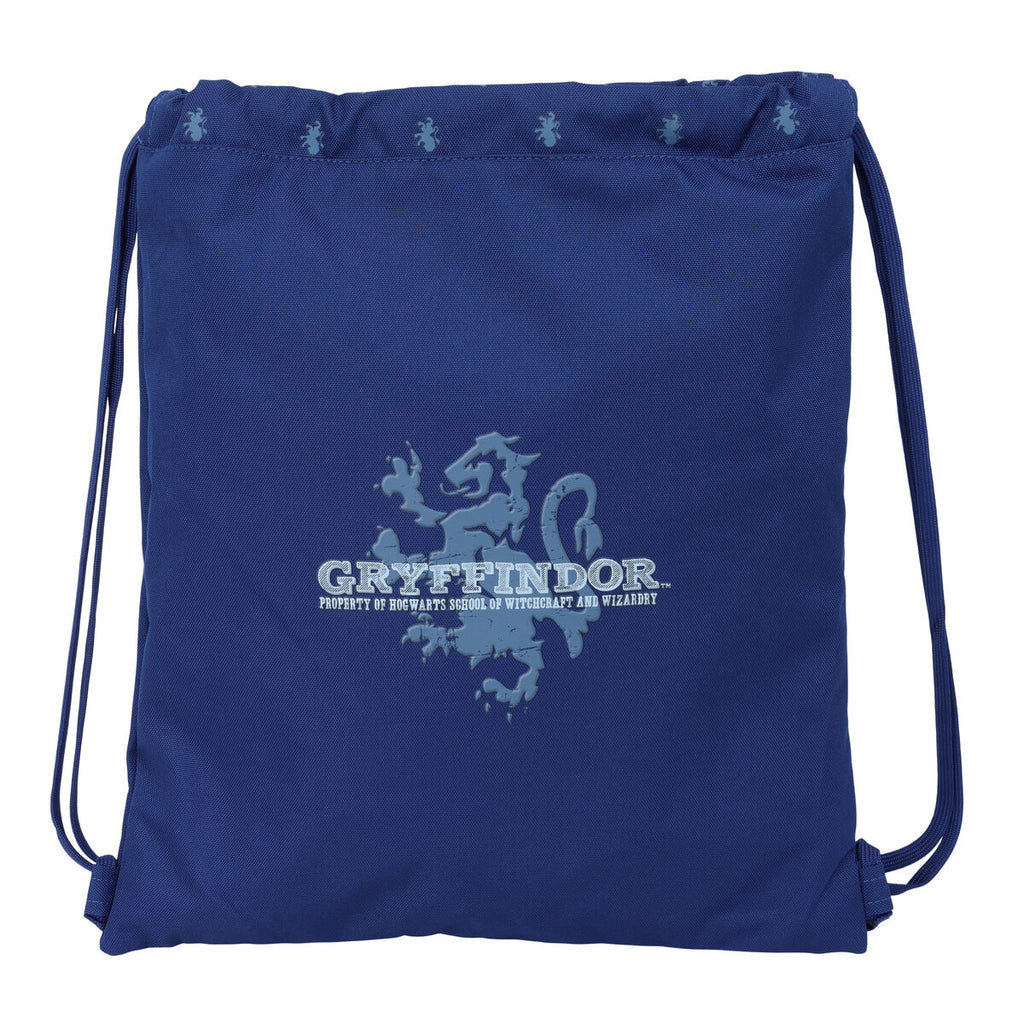 Rucksacktasche mit Bändern Harry Potter Captain Marineblau 35 x 40 x 1 cm