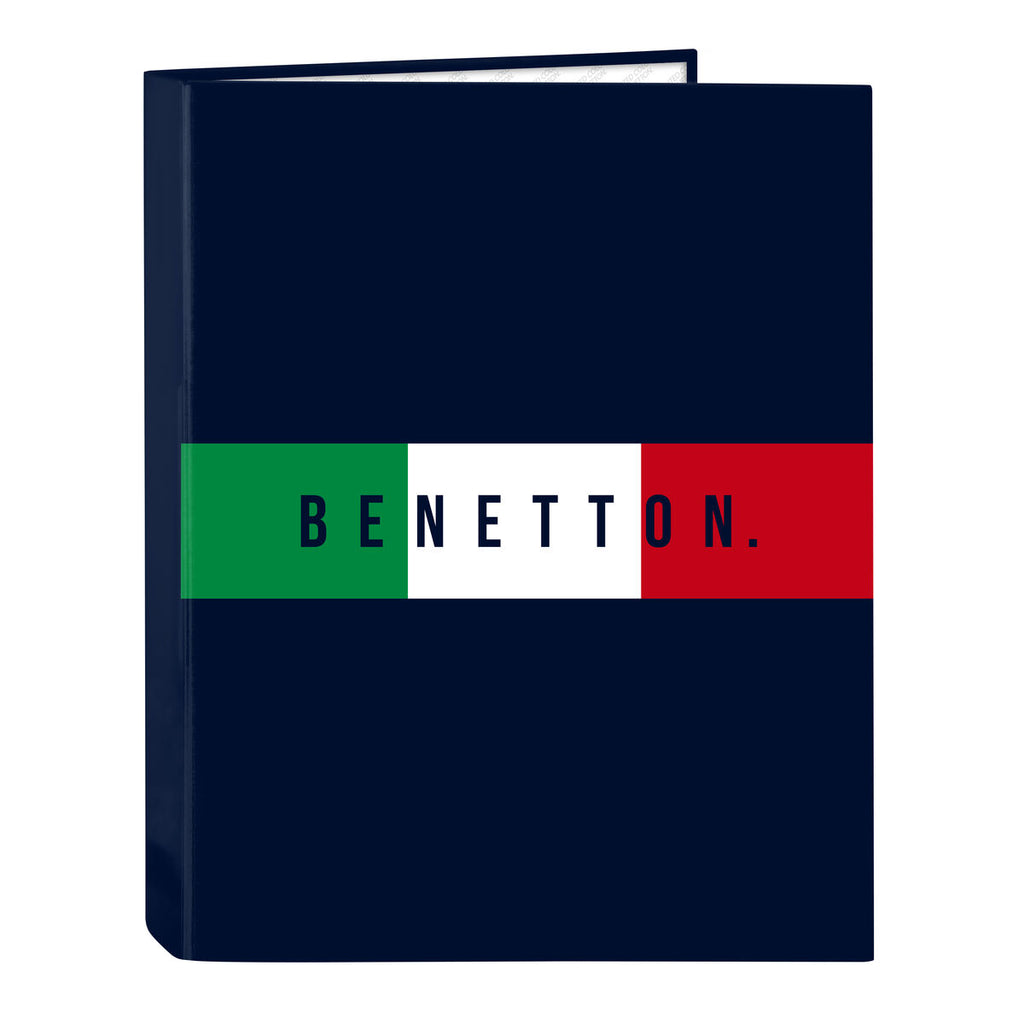 Ringbuch Benetton Flag Marineblau A4 26.5 x 33 x 4 cm