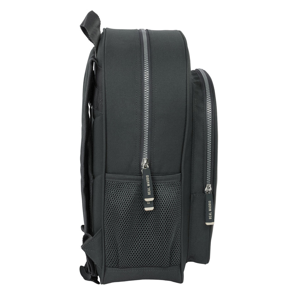 Schulrucksack Real Madrid C.F. Grau 32 x 38 x 12 cm