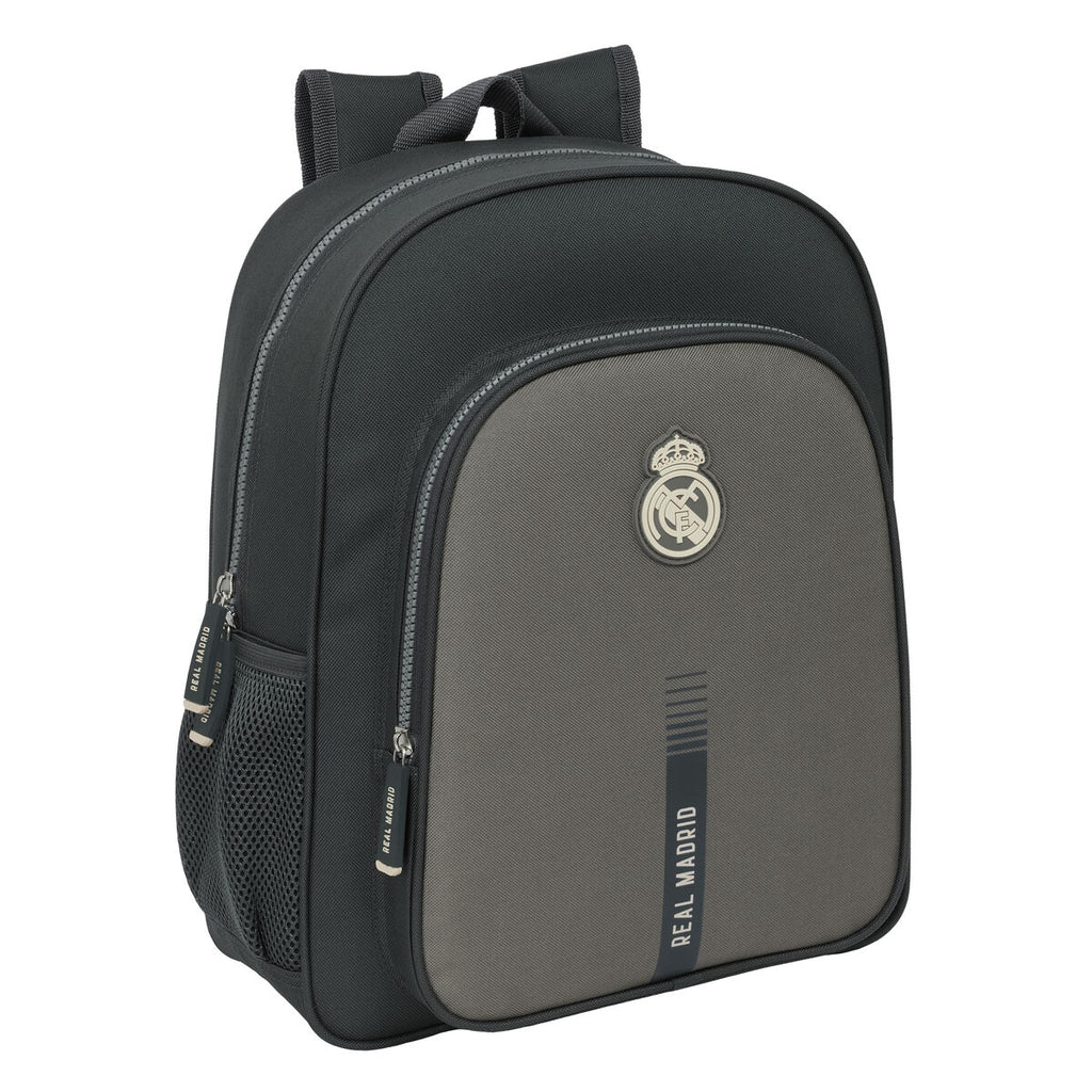 Schulrucksack Real Madrid C.F. Grau 32 x 38 x 12 cm