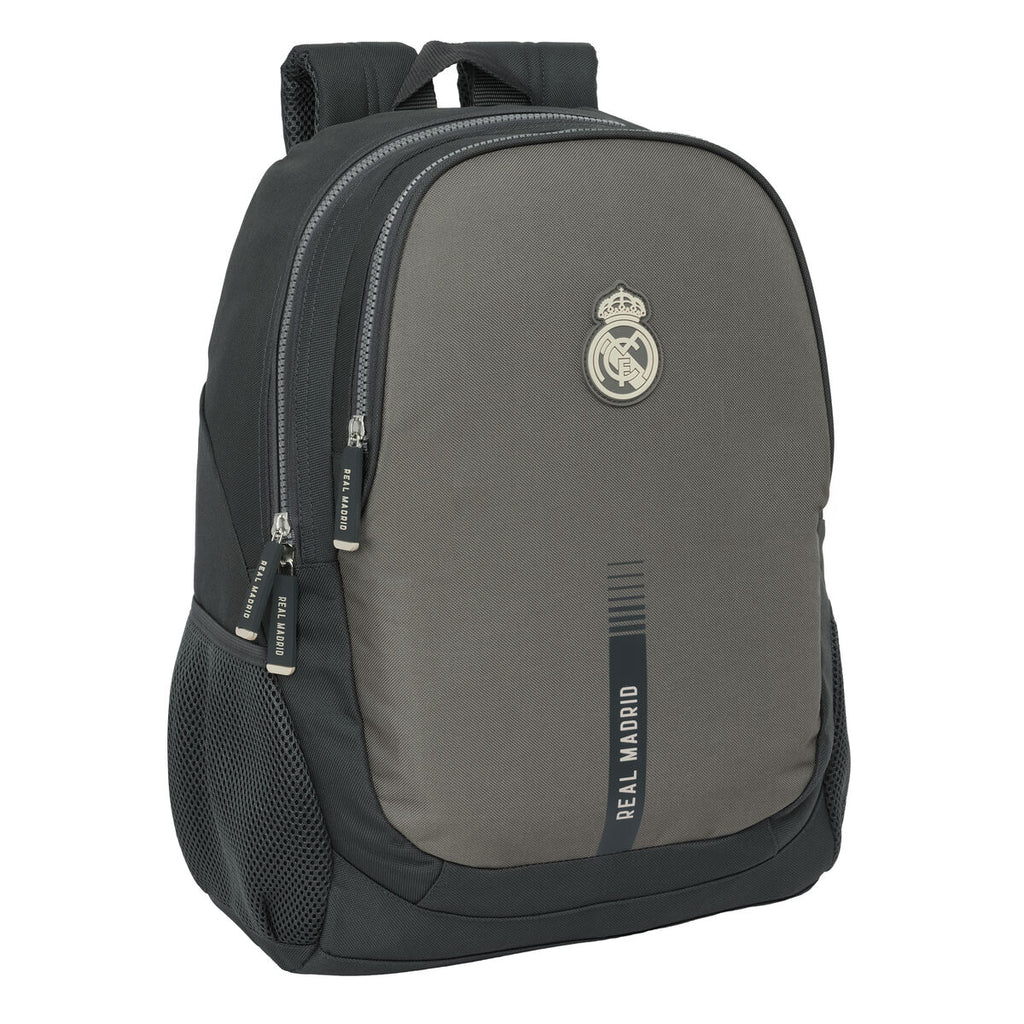 Schulrucksack Real Madrid C.F. Grau 32 x 44 x 16 cm