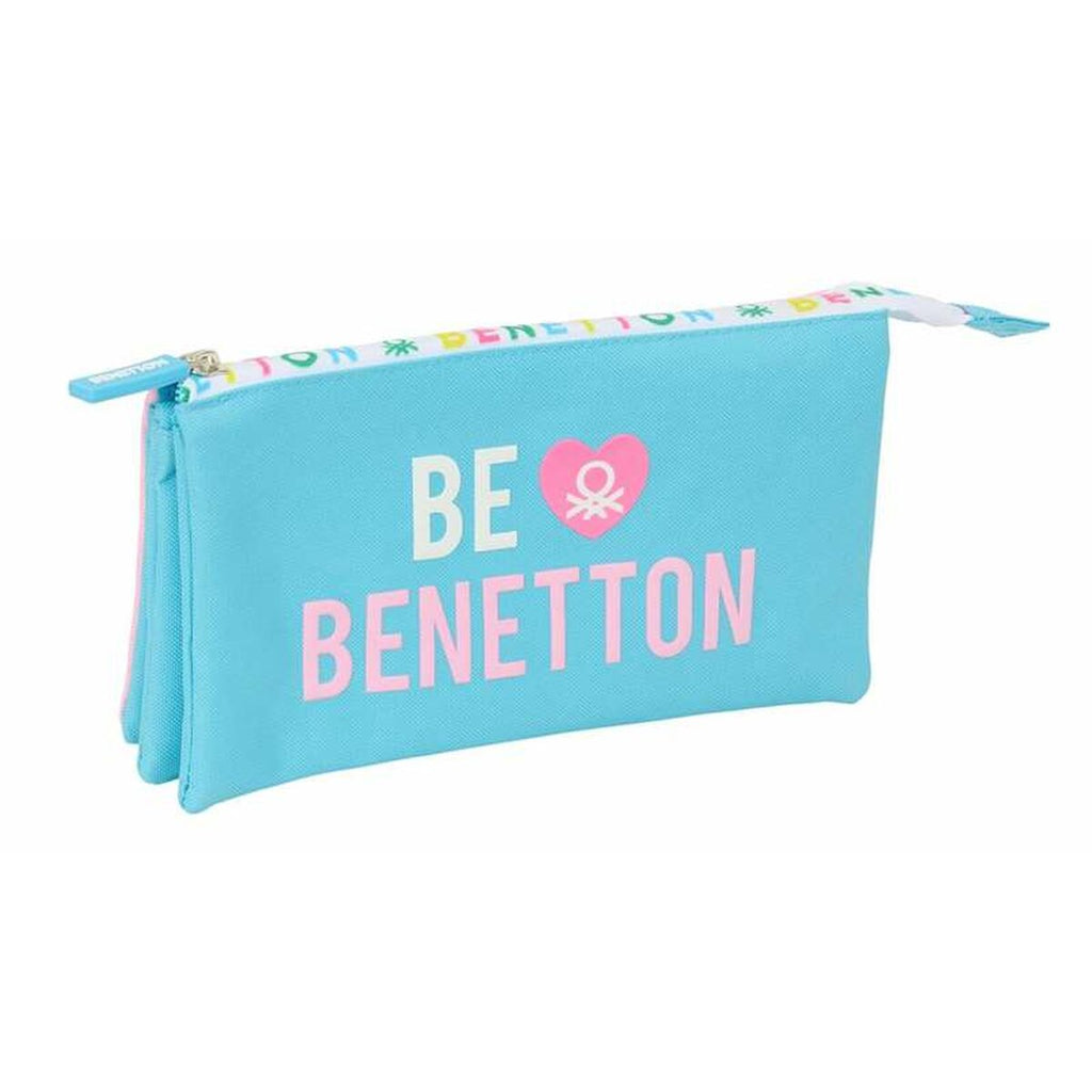 Dreifaches Mehrzweck-Etui Benetton Unique 22 x 12 x 3 cm