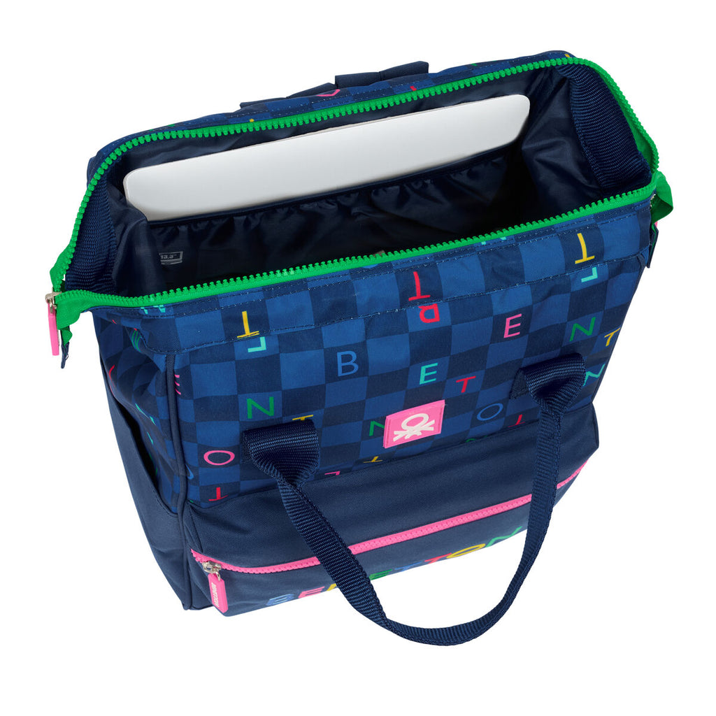 Schulrucksack Benetton benetton Marineblau 27 x 40 x 19 cm