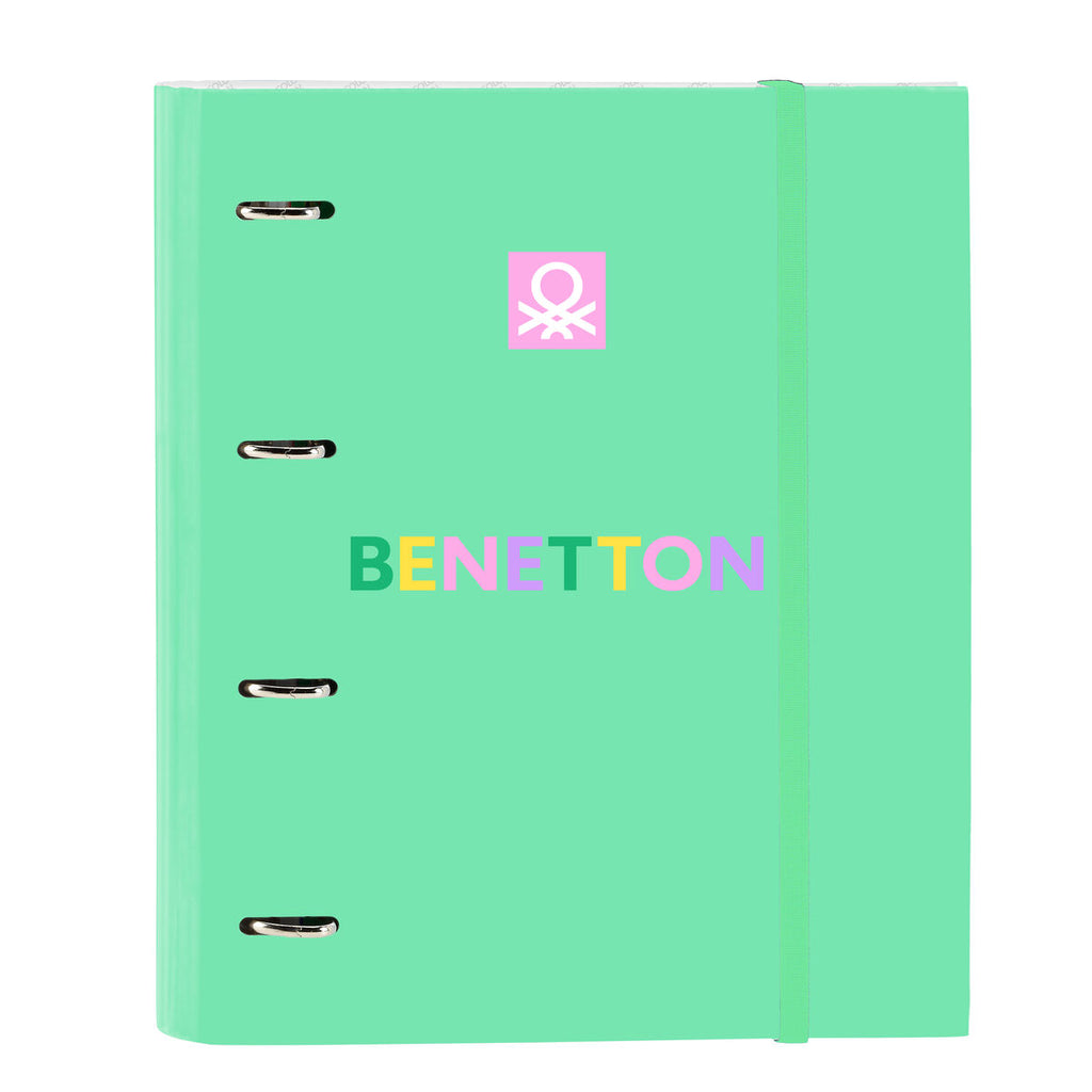 Ringbuch Benetton Mint grün 27 x 32 x 3.5 cm