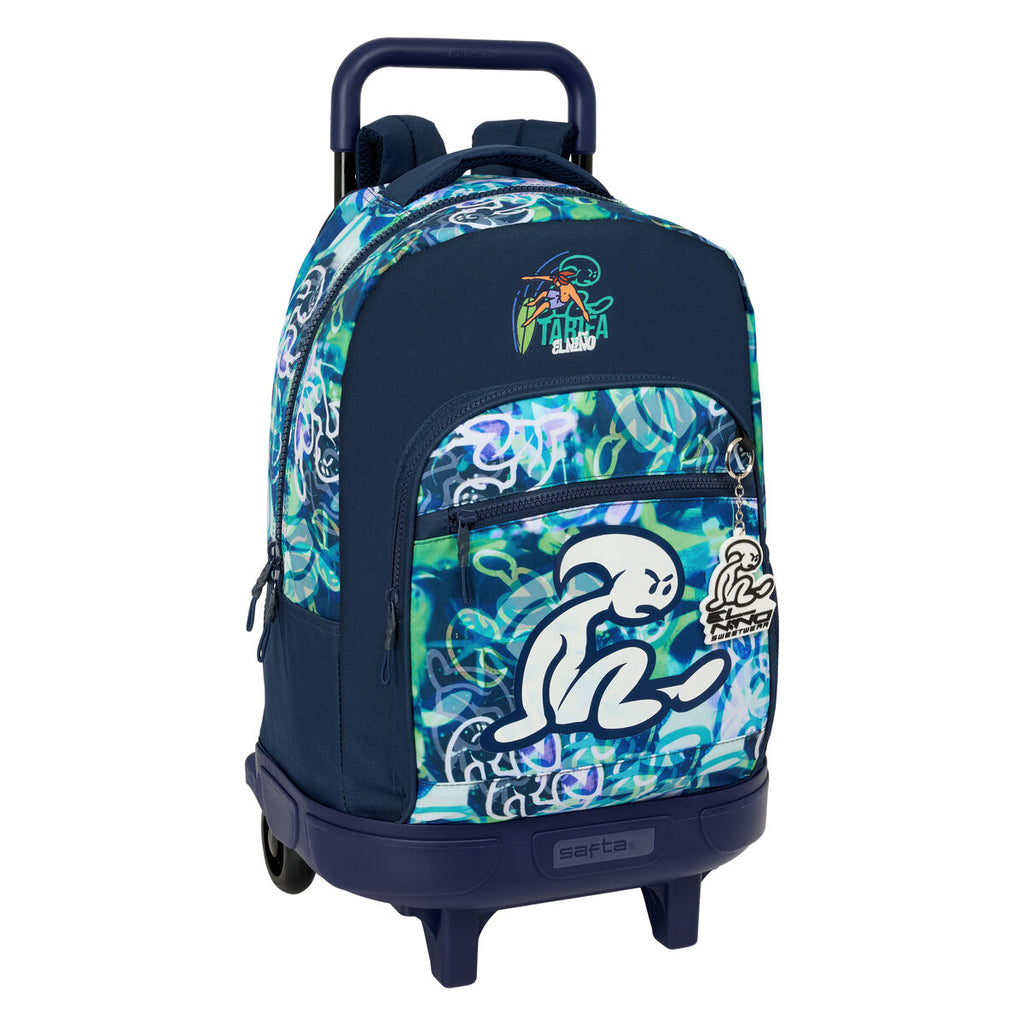 Schulrucksack mit Rädern El Niño Kook Marineblau 33 x 45 x 22 cm