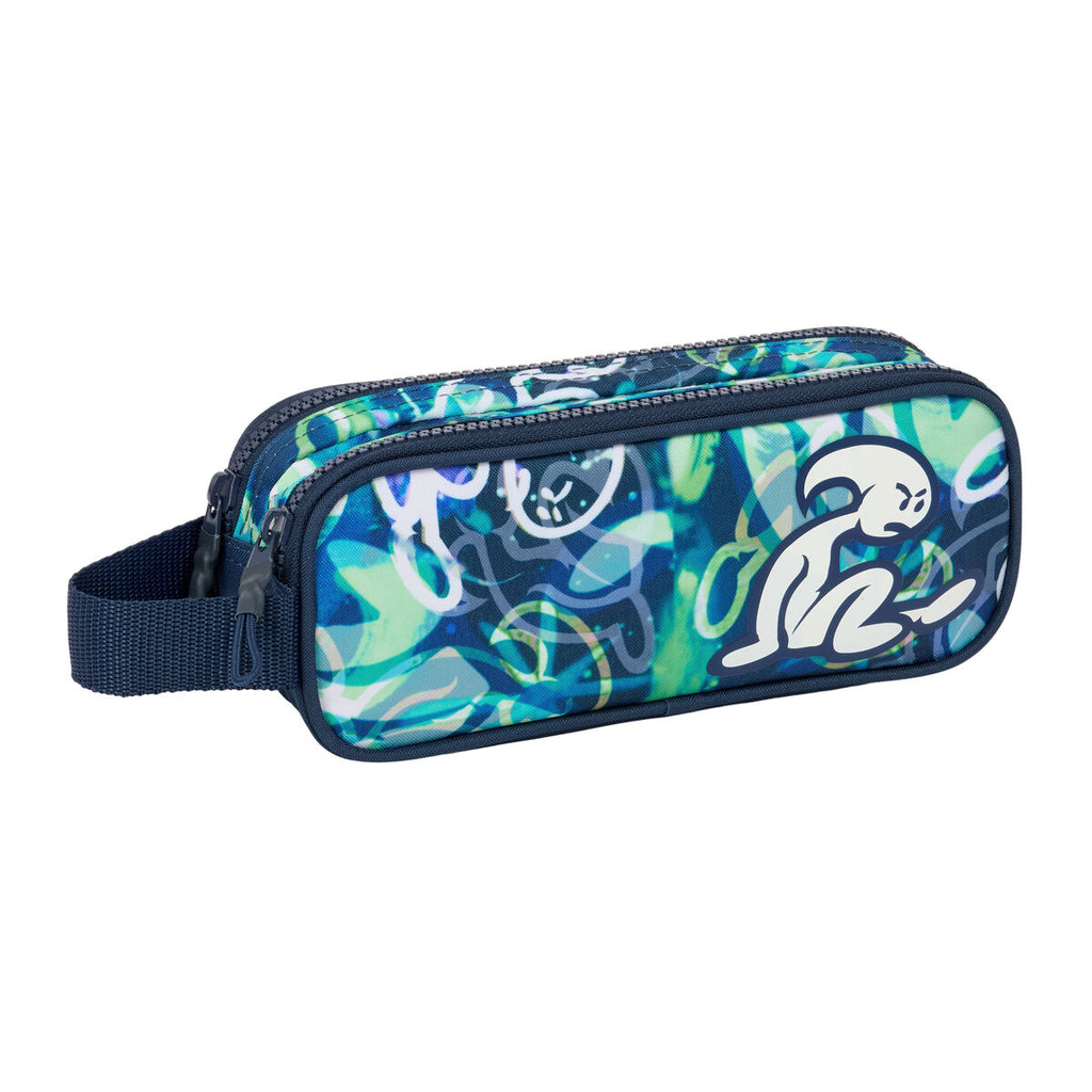 Zweifaches Mehrzweck-Etui El Niño Kook Marineblau 21 x 8 x 6 cm