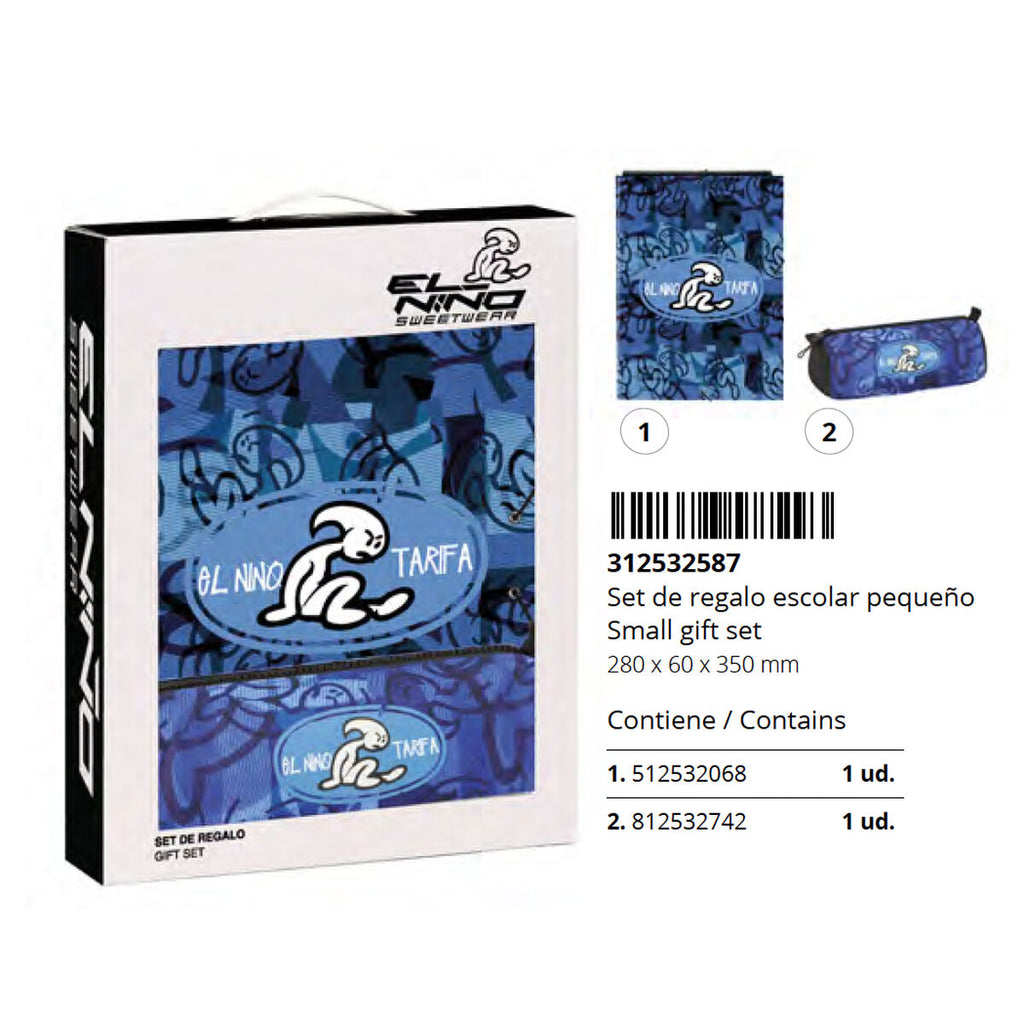 Geschenkset El Niño Roller Blau Schwarz 2 Stücke