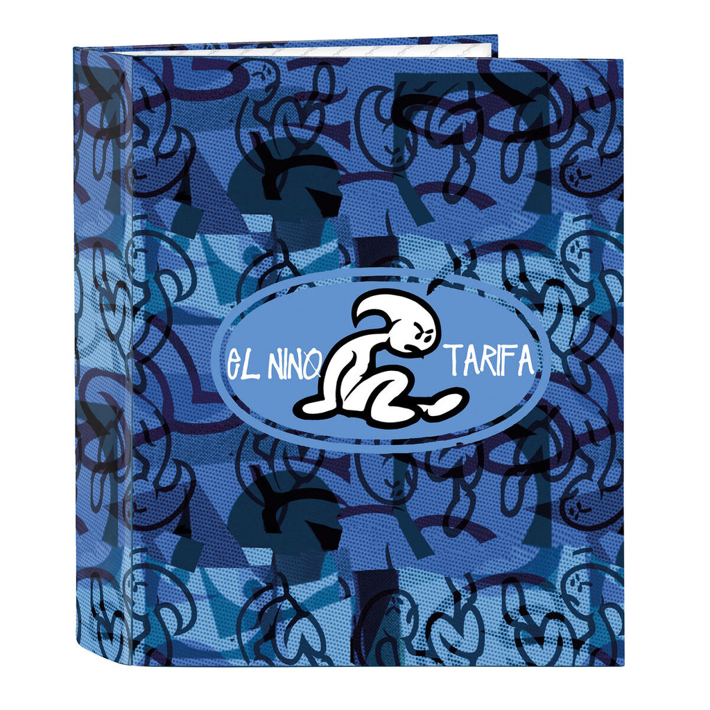 Ringbuch El Niño Roller Blau Schwarz A4 27 x 33 x 6 cm