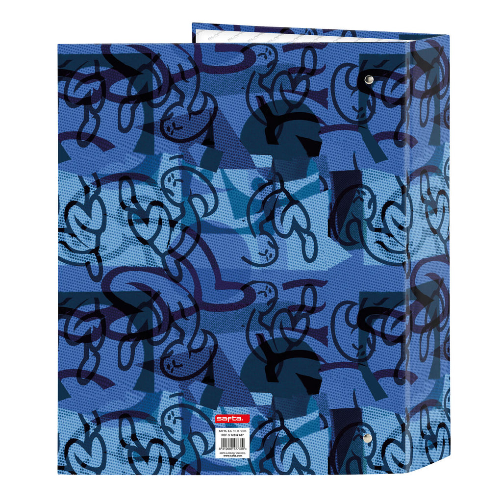Ringbuch El Niño Roller Blau Schwarz A4 27 x 33 x 6 cm