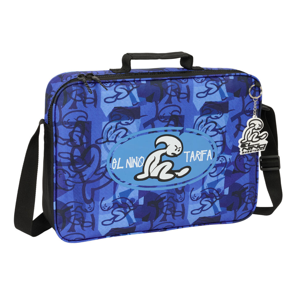 Schultasche El Niño Roller Blau Schwarz 38 x 28 x 6 cm