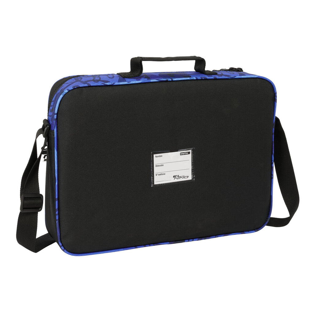 Schultasche El Niño Roller Blau Schwarz 38 x 28 x 6 cm