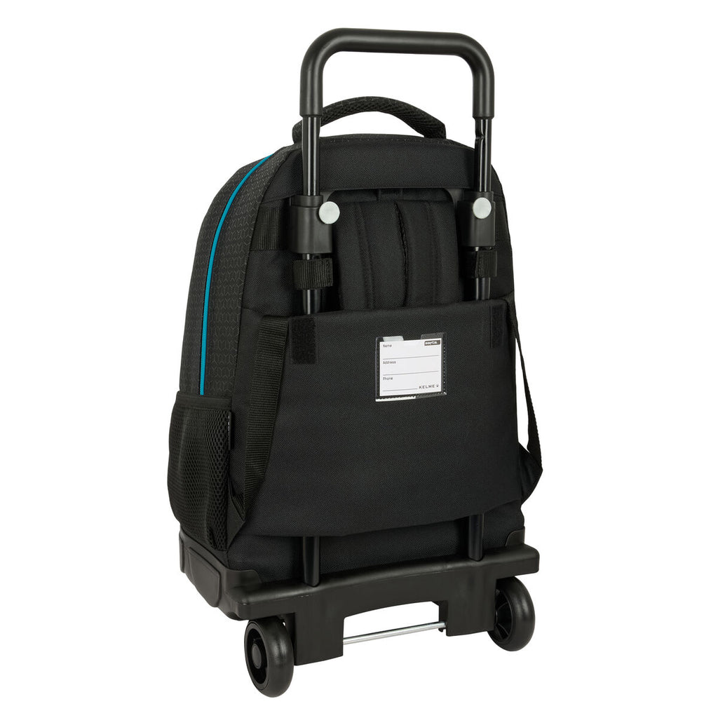 Schulrucksack mit Rädern Kelme Iron Schwarz 33 x 45 x 22 cm