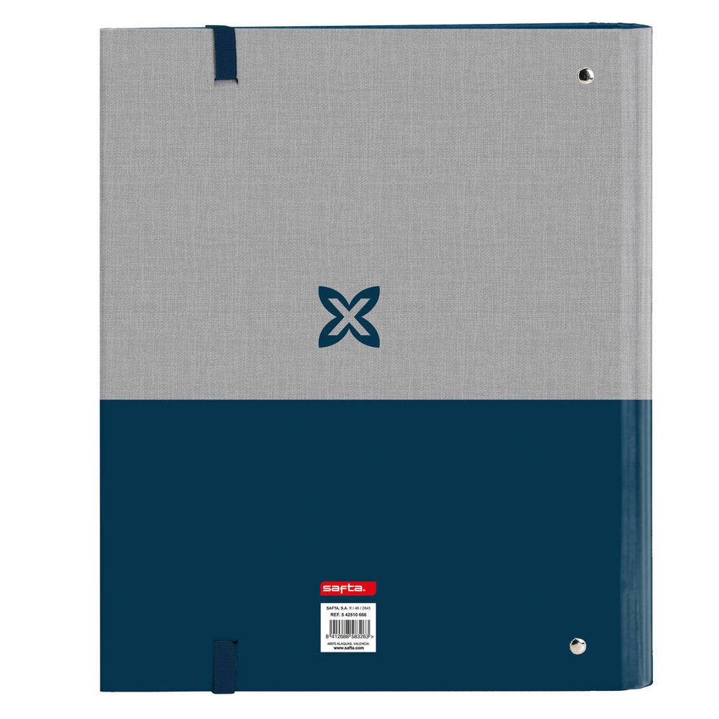 Ringbuch Munich Street Blau Grau 27 x 32 x 3.5 cm