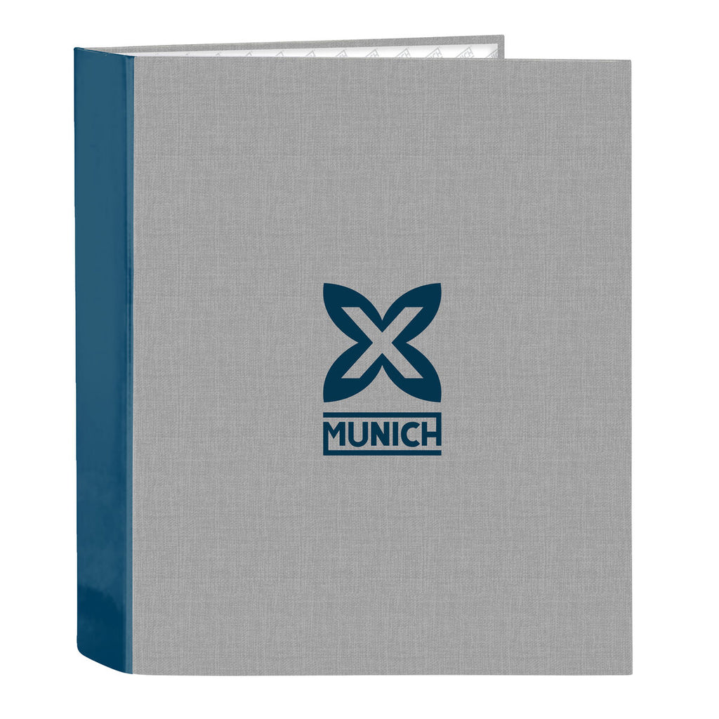 Ringbuch Munich Street Blau Grau A4 27 x 33 x 6 cm