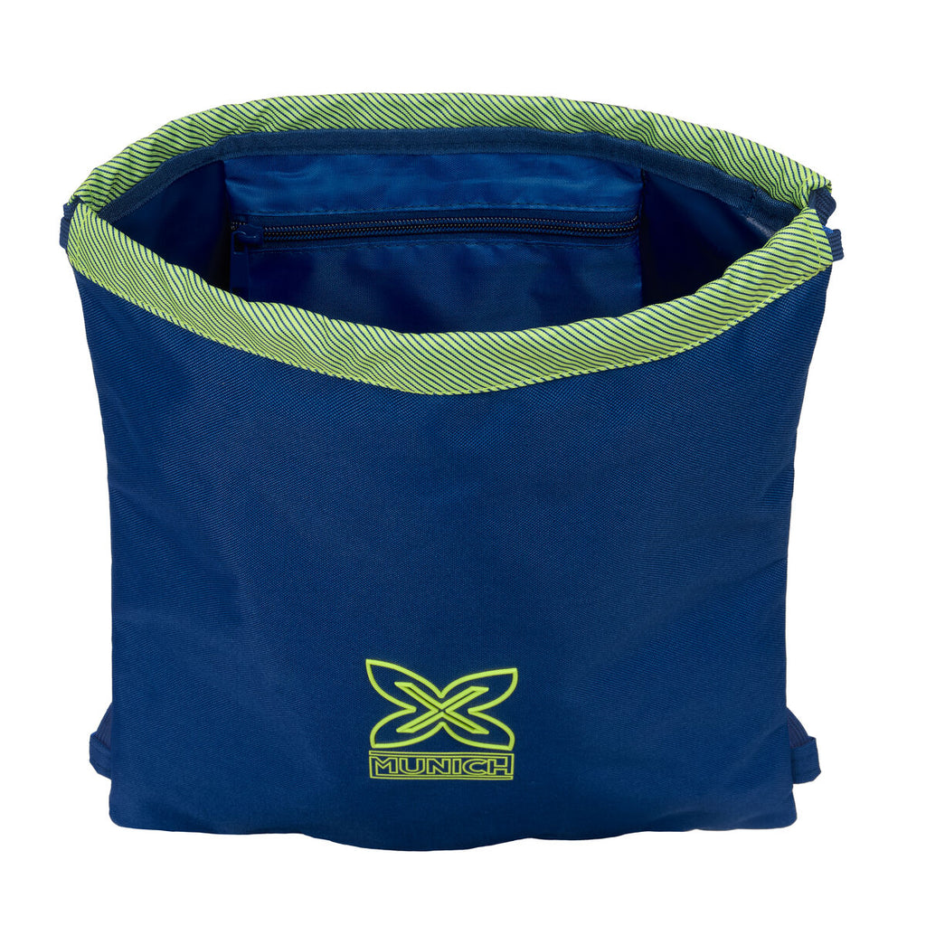 Rucksacktasche mit Bändern Munich North Marineblau 35 x 40 x 1 cm
