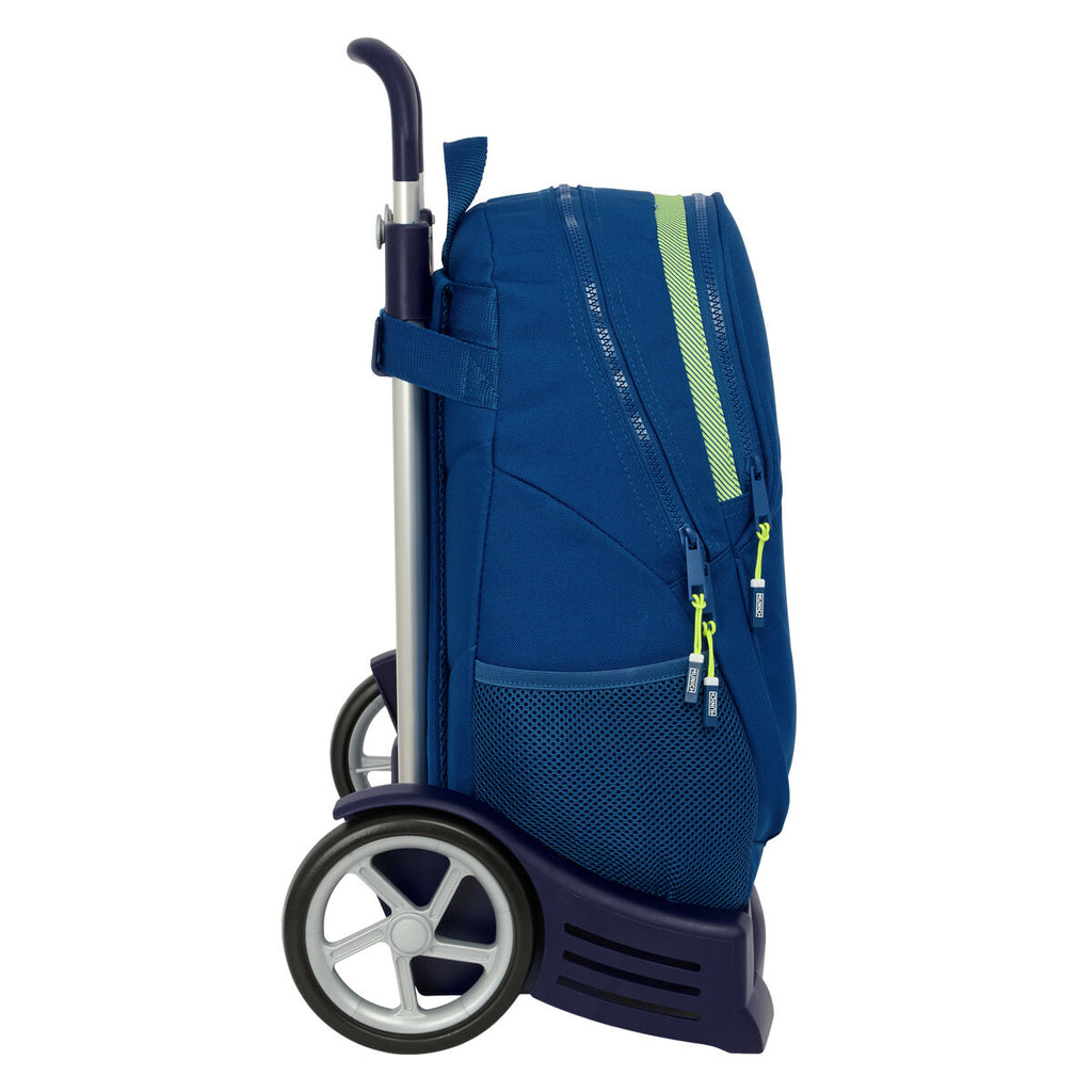 Schulrucksack mit Rädern Munich North Marineblau 32 x 44 x 16 cm