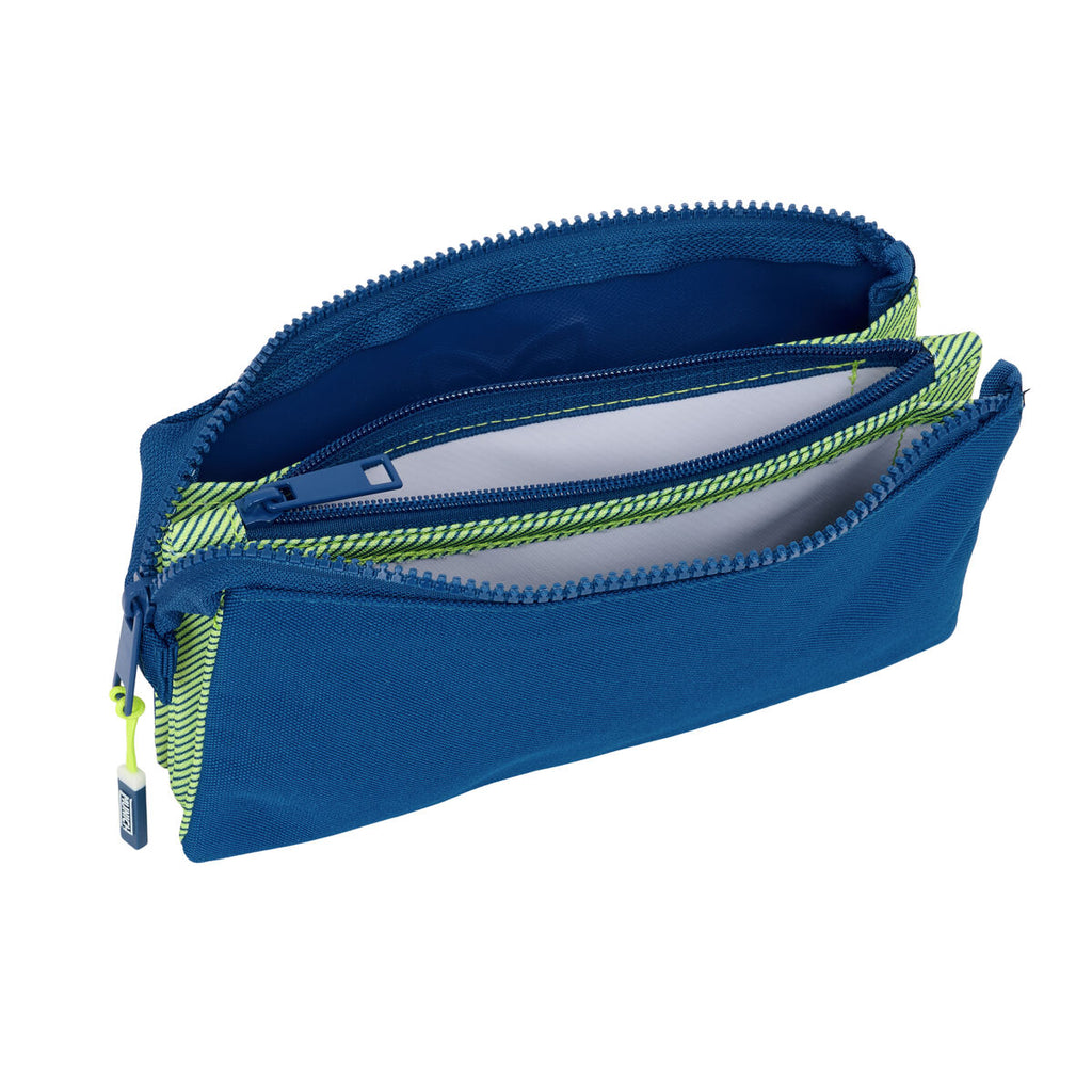 Dreifaches Mehrzweck-Etui Munich North Marineblau 22 x 12 x 3 cm