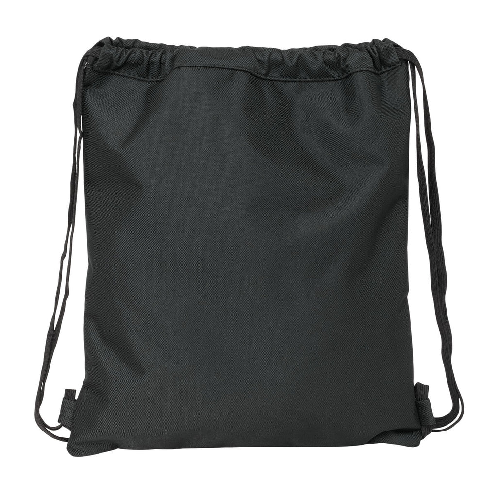Rucksacktasche mit Bändern Munich Topo Schwarz 35 x 40 x 1 cm