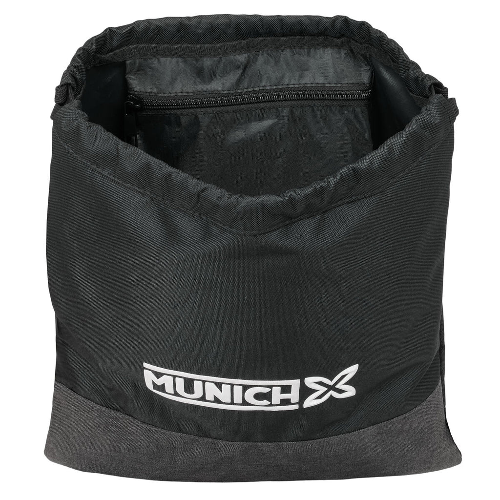 Rucksacktasche mit Bändern Munich Topo Schwarz 35 x 40 x 1 cm