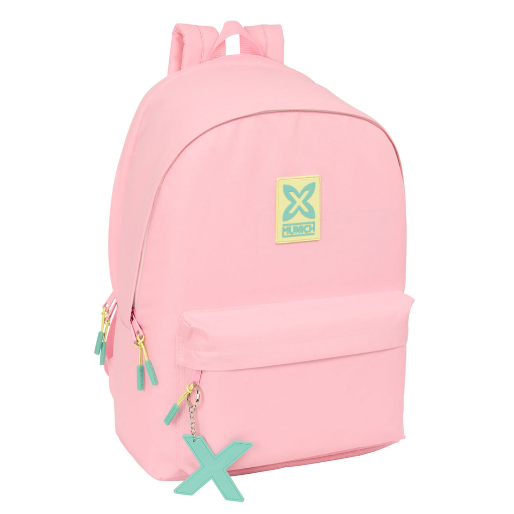 Schulrucksack Munich +usb munich Rosa 31 x 44 x 18 cm