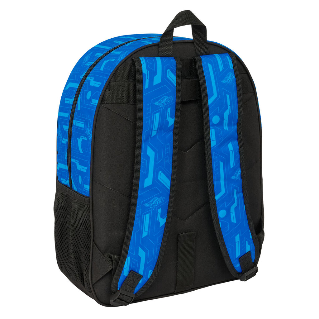 Schulrucksack Hot Wheels Let's race Blau Schwarz 33 x 42 x 14 cm