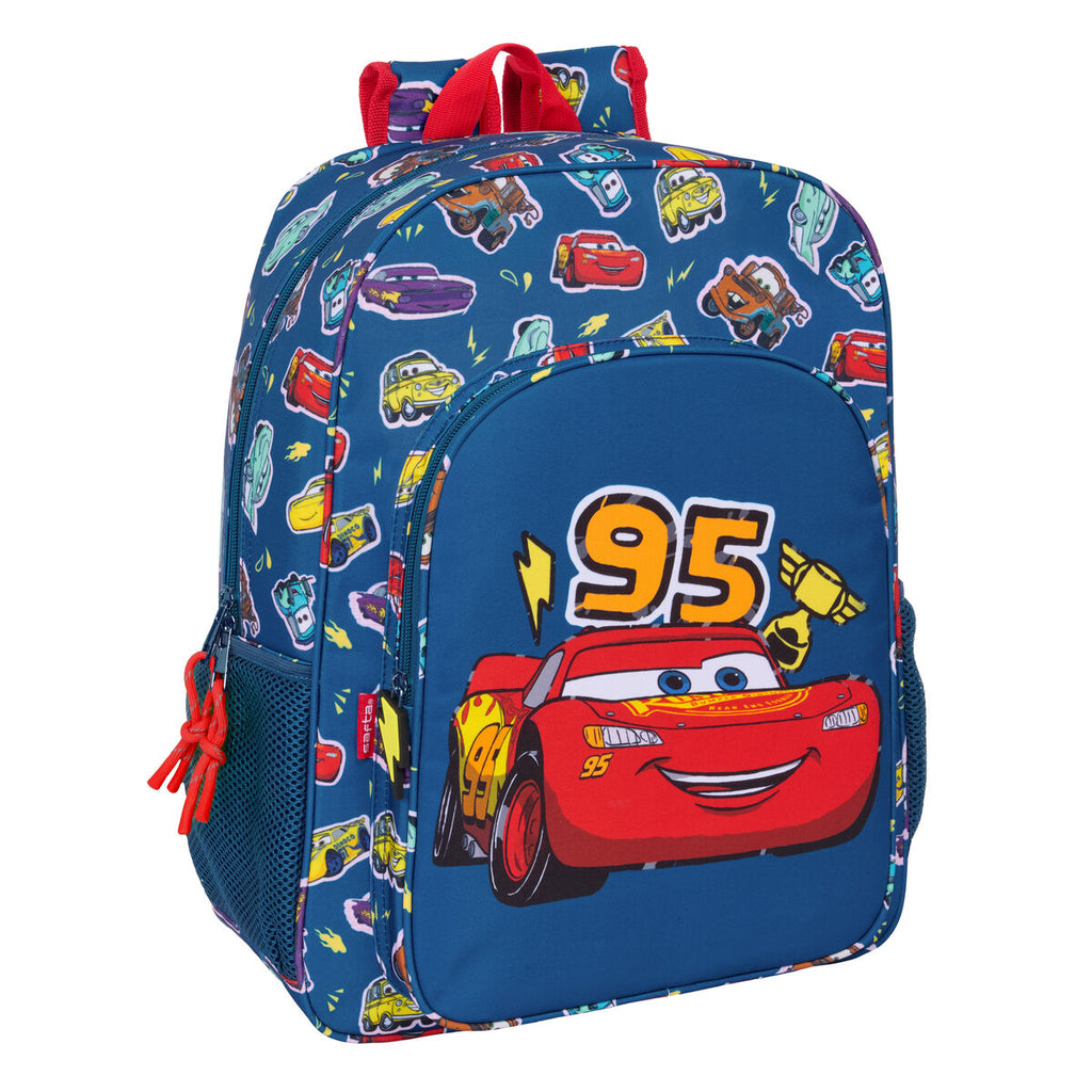Schulrucksack Cars Racing Marineblau 33 x 42 x 14 cm