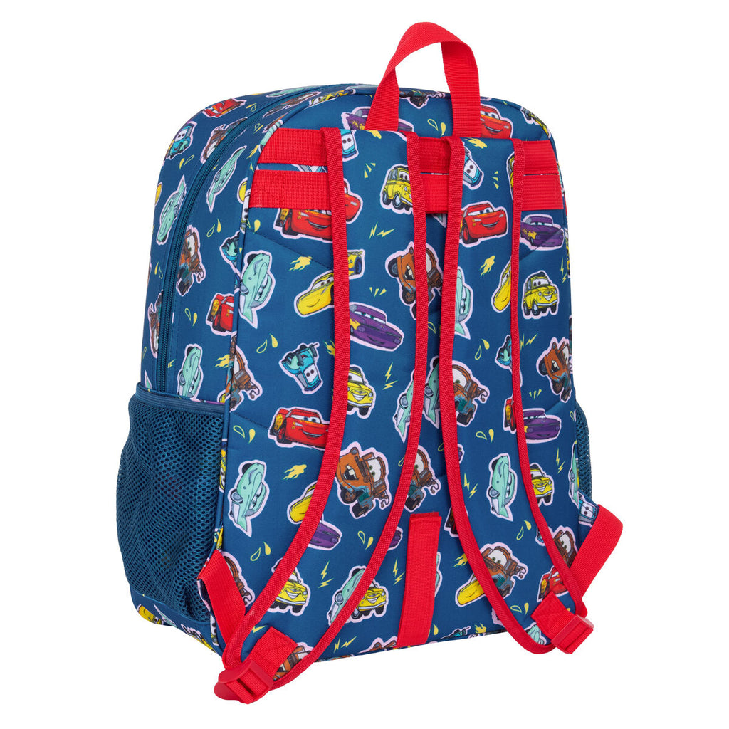 Schulrucksack Cars Racing Marineblau 33 x 42 x 14 cm