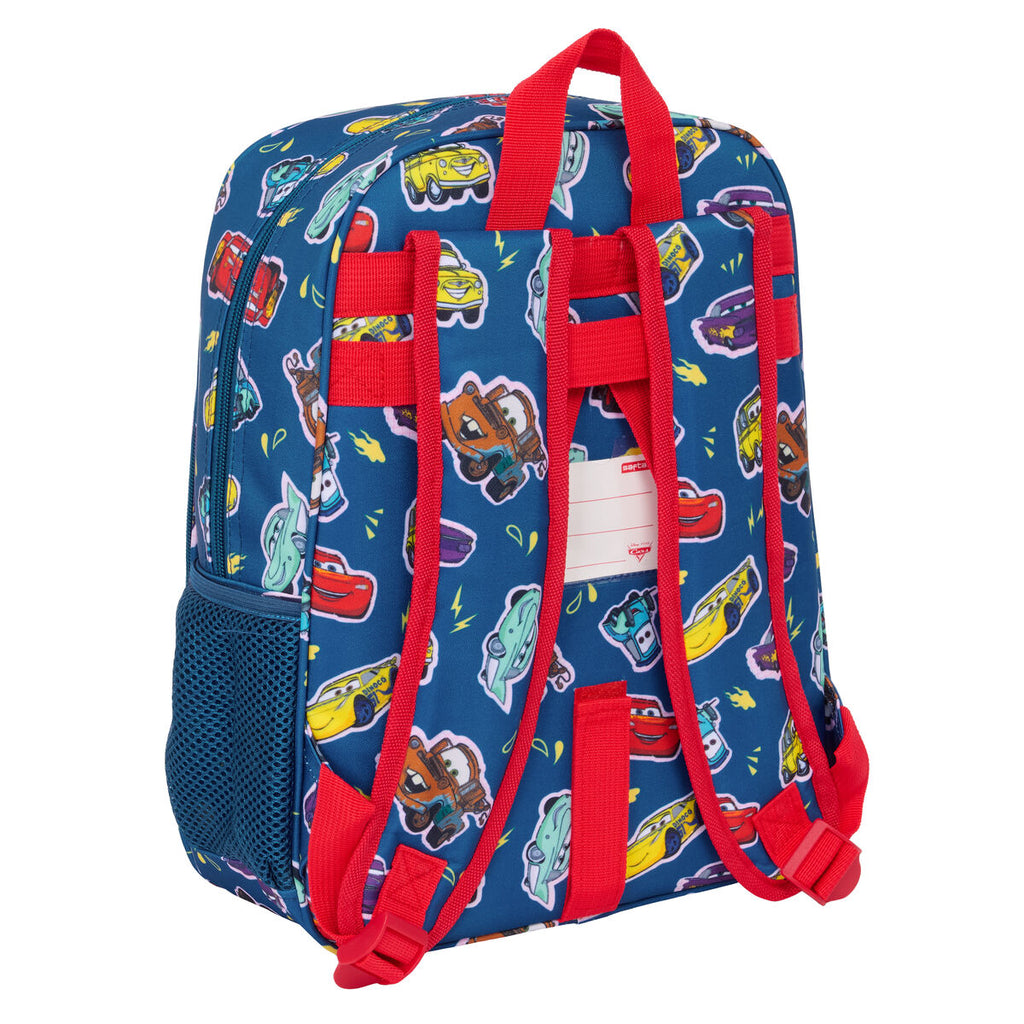 Schulrucksack Cars Racing Marineblau 27 x 33 x 10 cm