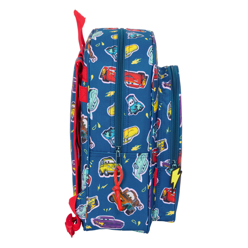Schulrucksack Cars Racing Marineblau 27 x 33 x 10 cm