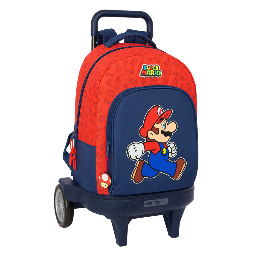 Schulrucksack Super Mario Trick Rot Dunkelblau 33 x 45 x 22 cm