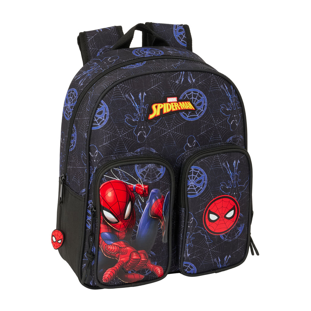 Schulrucksack Spider-Man Attack Schwarz 27 x 33 x 10 cm