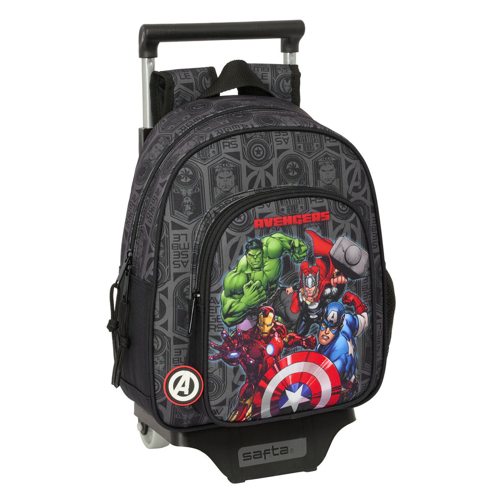 Schulrucksack mit Rädern The Avengers Vendetta Schwarz 27 x 33 x 10 cm