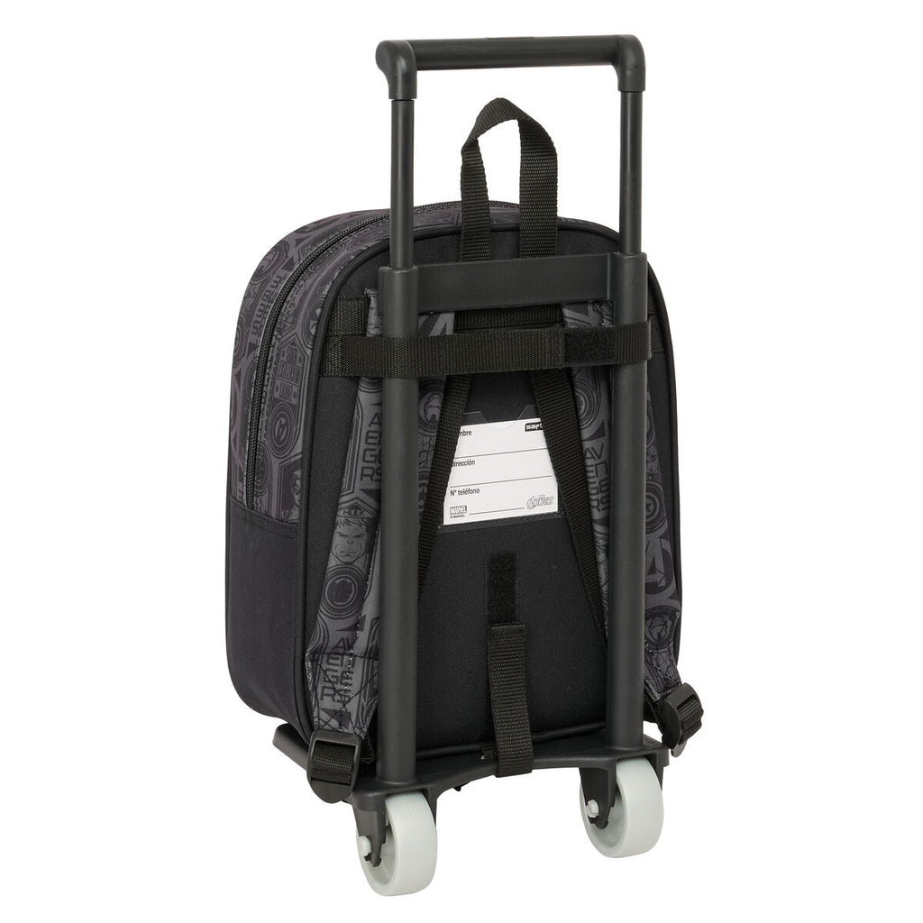 Schulrucksack mit Rädern The Avengers Vendetta Schwarz 22 x 27 x 10 cm