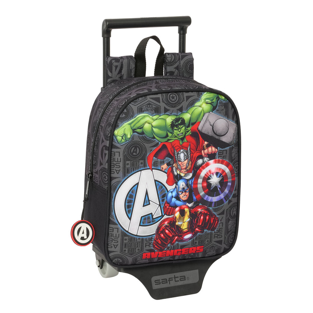 Schulrucksack mit Rädern The Avengers Vendetta Schwarz 22 x 27 x 10 cm