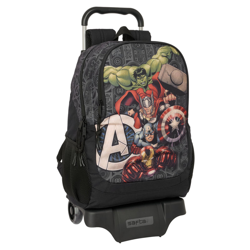 Schulrucksack mit Rädern The Avengers Vendetta Schwarz 32 x 44 x 16 cm