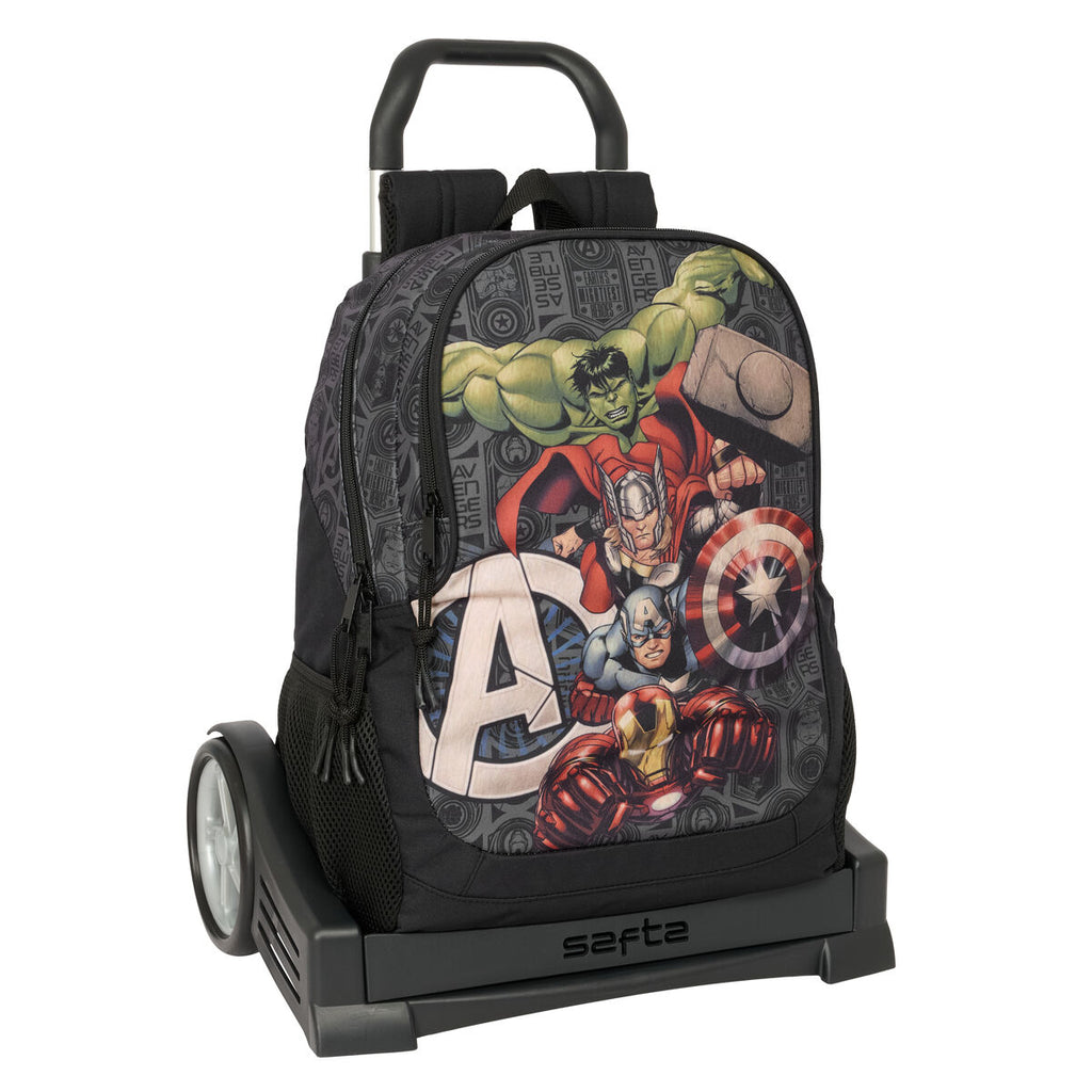 Schulrucksack mit Rädern The Avengers Vendetta Schwarz 32 x 44 x 16 cm