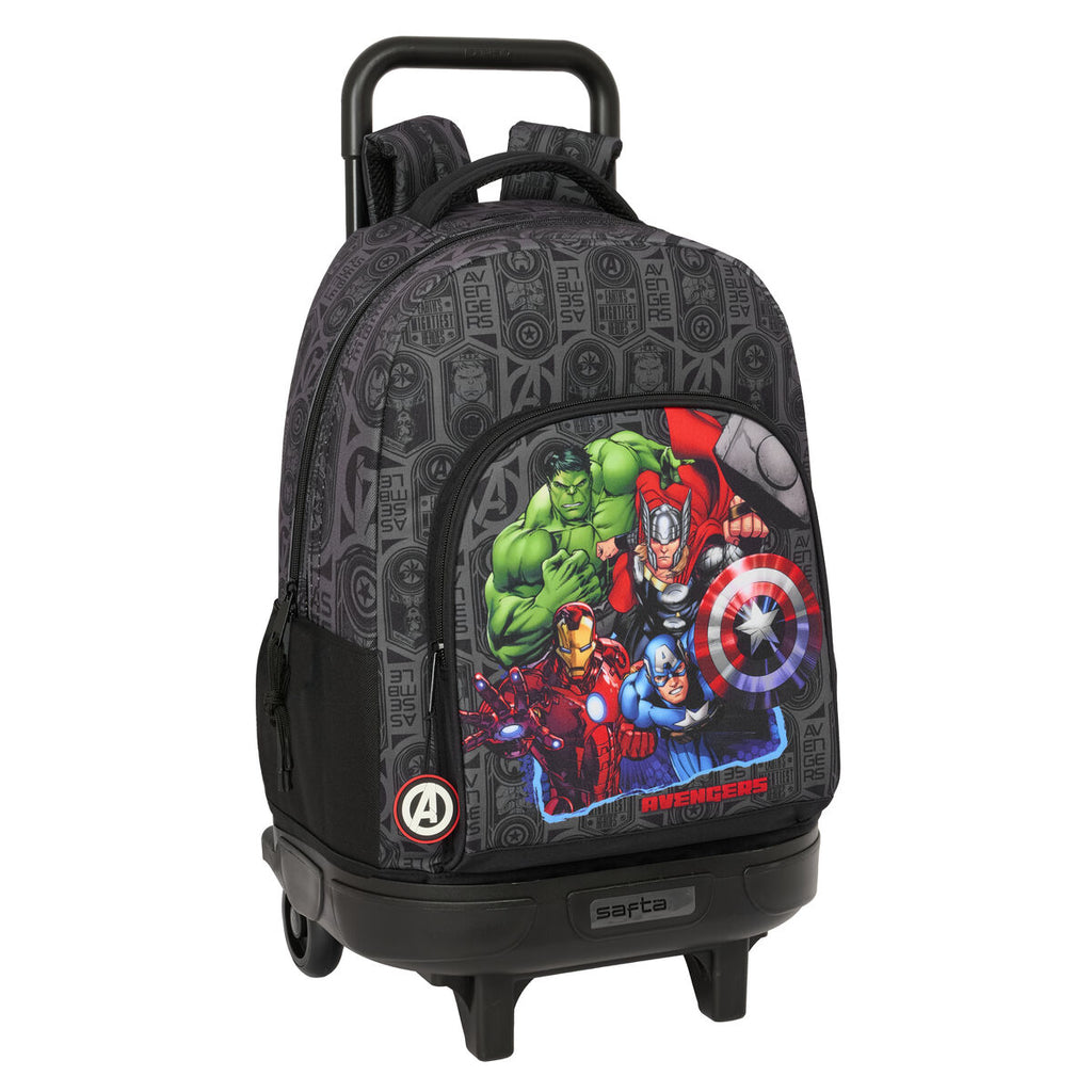 Schulrucksack mit Rädern The Avengers Vendetta Schwarz 33 x 45 x 22 cm