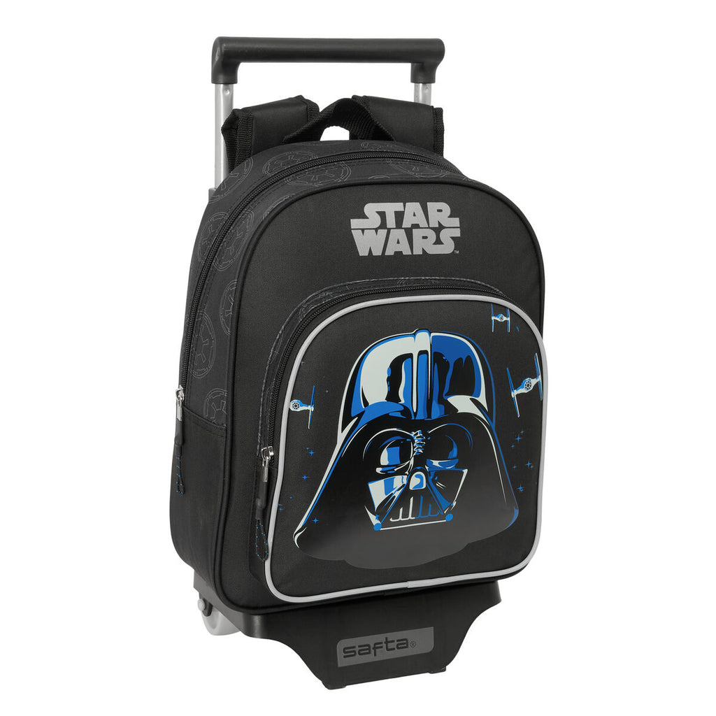 Schulrucksack mit Rädern Star Wars Rebellion Schwarz 27 x 33 x 10 cm