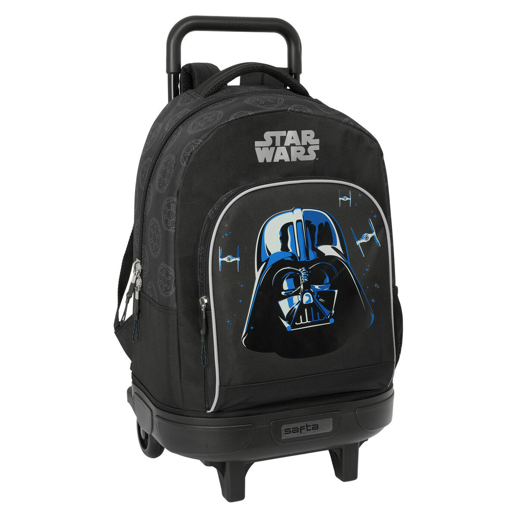 Schulrucksack mit Rädern Star Wars Rebellion Schwarz 33 x 45 x 22 cm