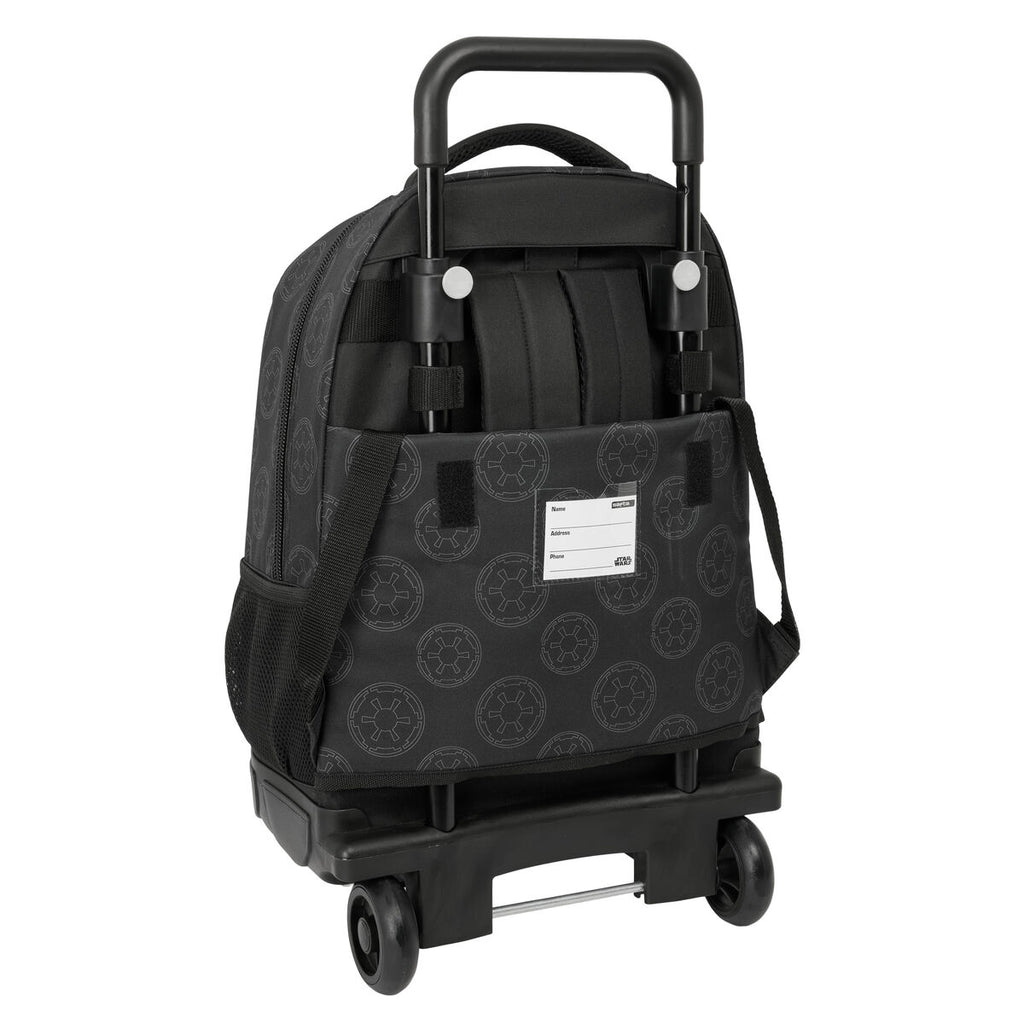 Schulrucksack mit Rädern Star Wars Rebellion Schwarz 33 x 45 x 22 cm