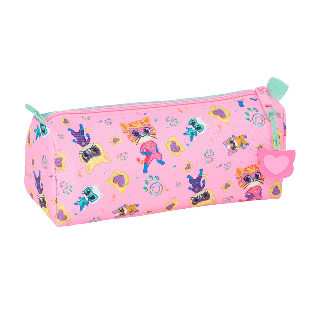Allzwecktasche SuperKitties Rosa türkis 21 x 8 x 7 cm