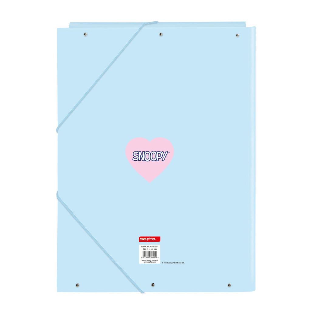 Ringbuch Snoopy Love Blau A4 26 x 33.5 x 2.5 cm
