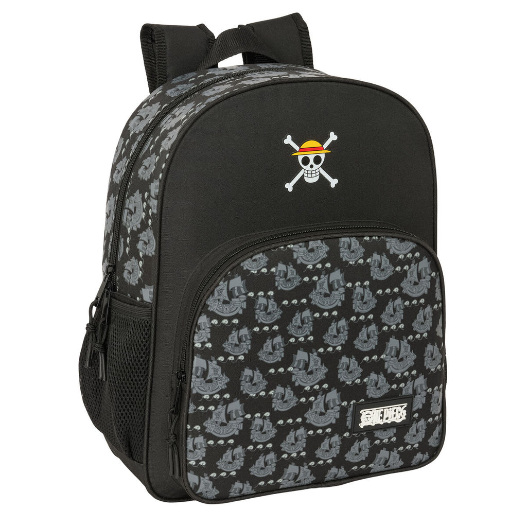 Schulrucksack One Piece Pirates Schwarz 32 x 38 x 12 cm